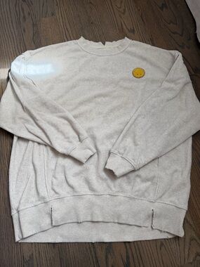 Aerie Smiley Chill Cozy Crew Sweatshirt